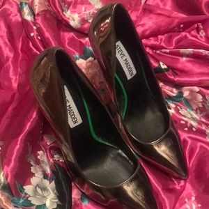 Night out silver to bronze Steve Madden heels